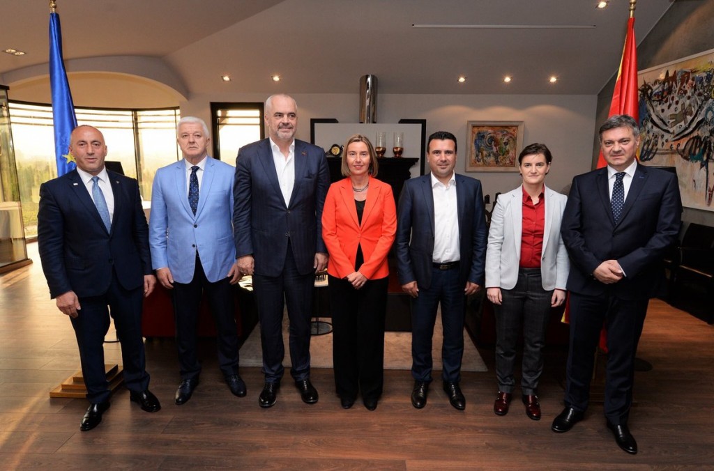 High Representative/Vice-President Federica Mogherini meets the Prime Ministers of the Western Balkans in Skopje