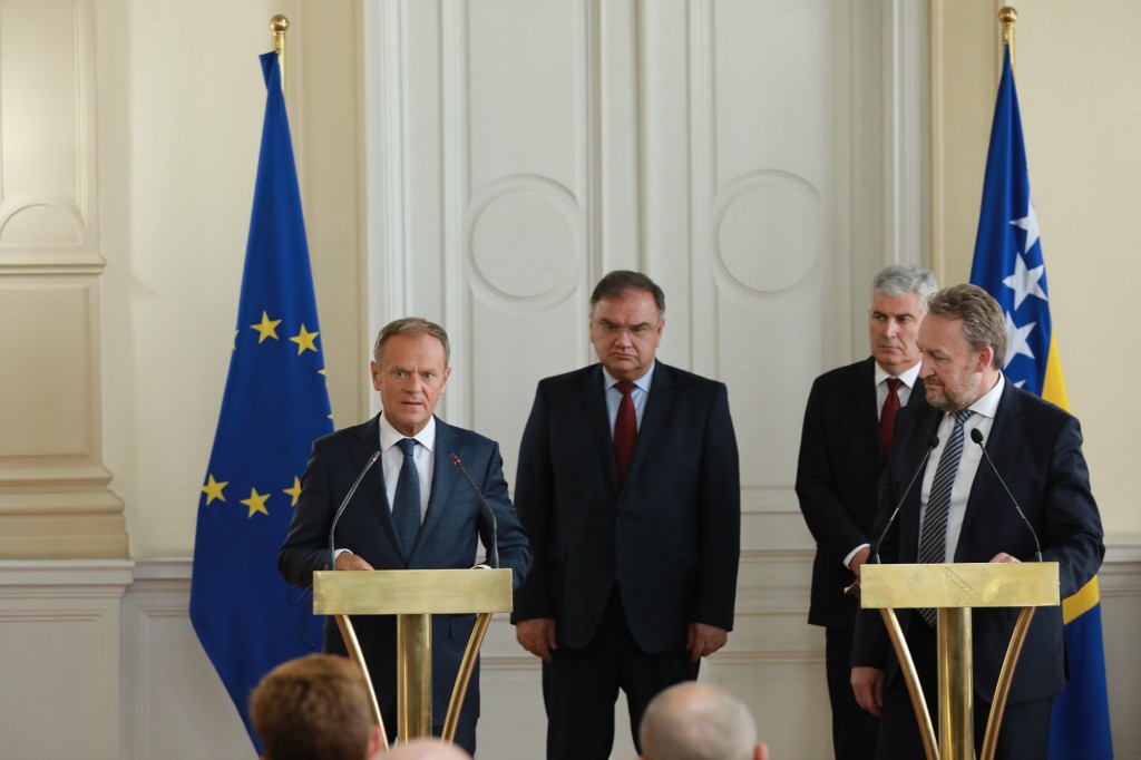 Remarks by President Donald Tusk after his meeting with the members of the Presidency of Bosnia and Herzegovina