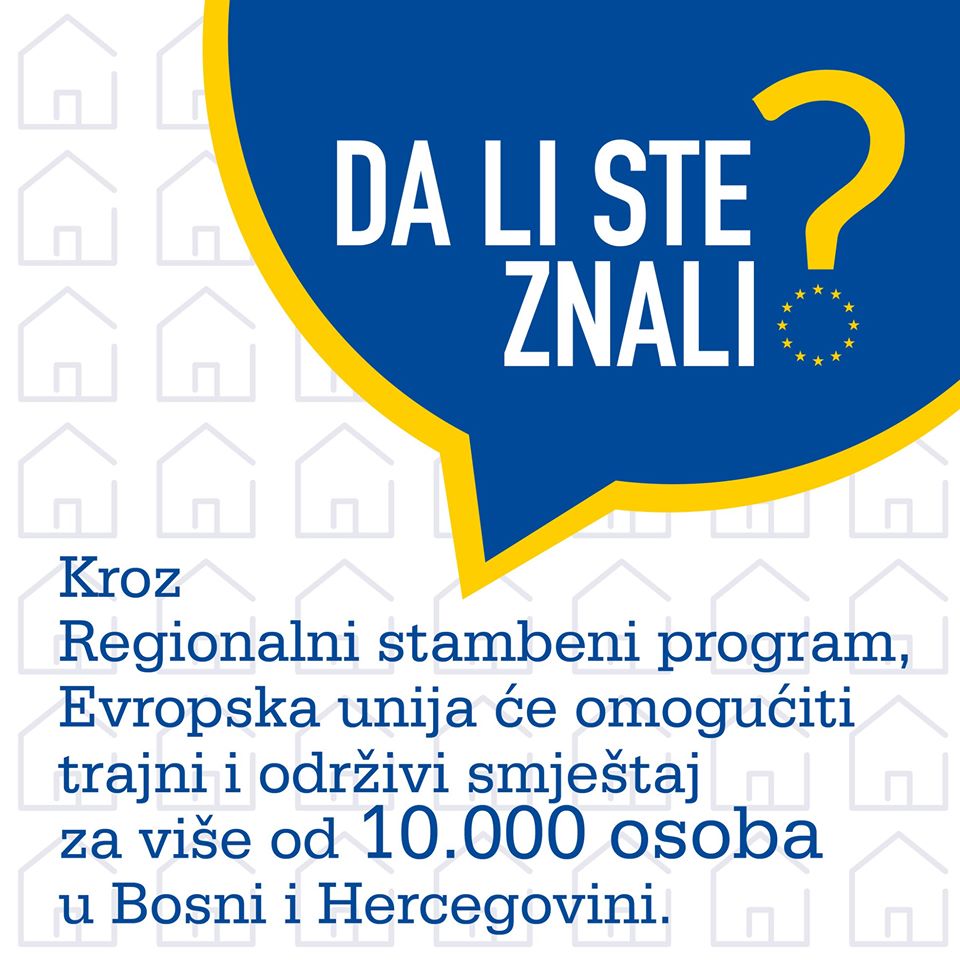 Novi domovi za hiljade najugroženijih izbjeglih i raseljenih lica u Bosni i Hercegovini!