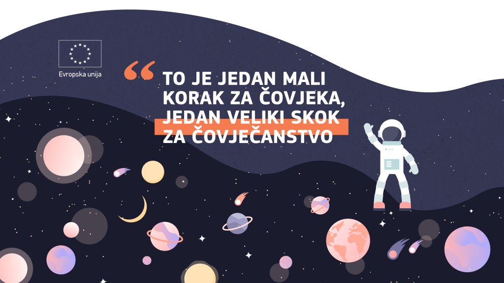 To je jedan mali korak za čovjeka,  jedan veliki skok za čovječanstvo